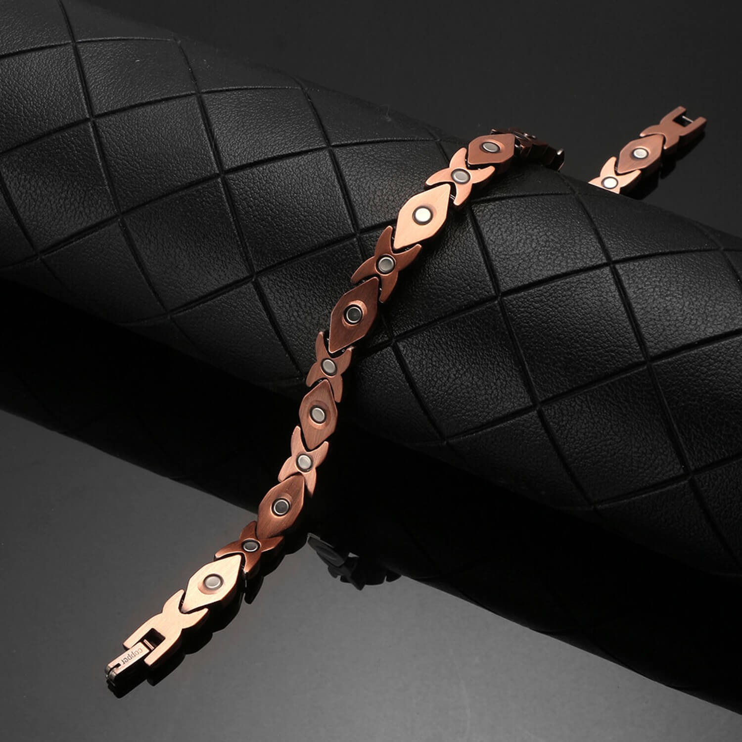 Turquoise Copper Magnetic Anklet Bracelet Women Restore Balance Energy Power Joy