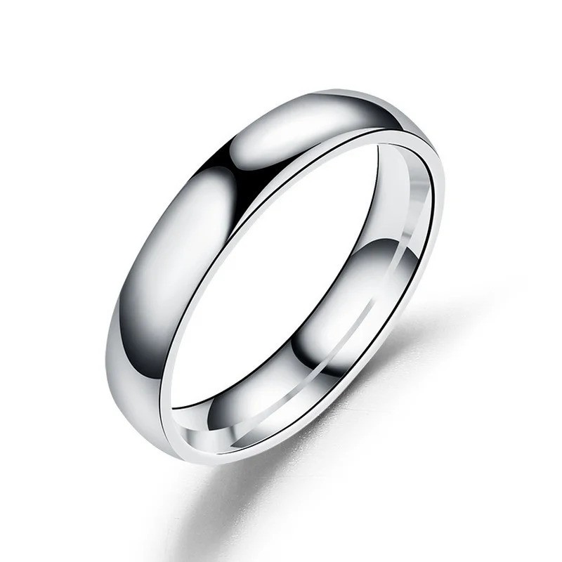 Titanium Ring Women Men Prevent Allergy High Polished Wedding Rings