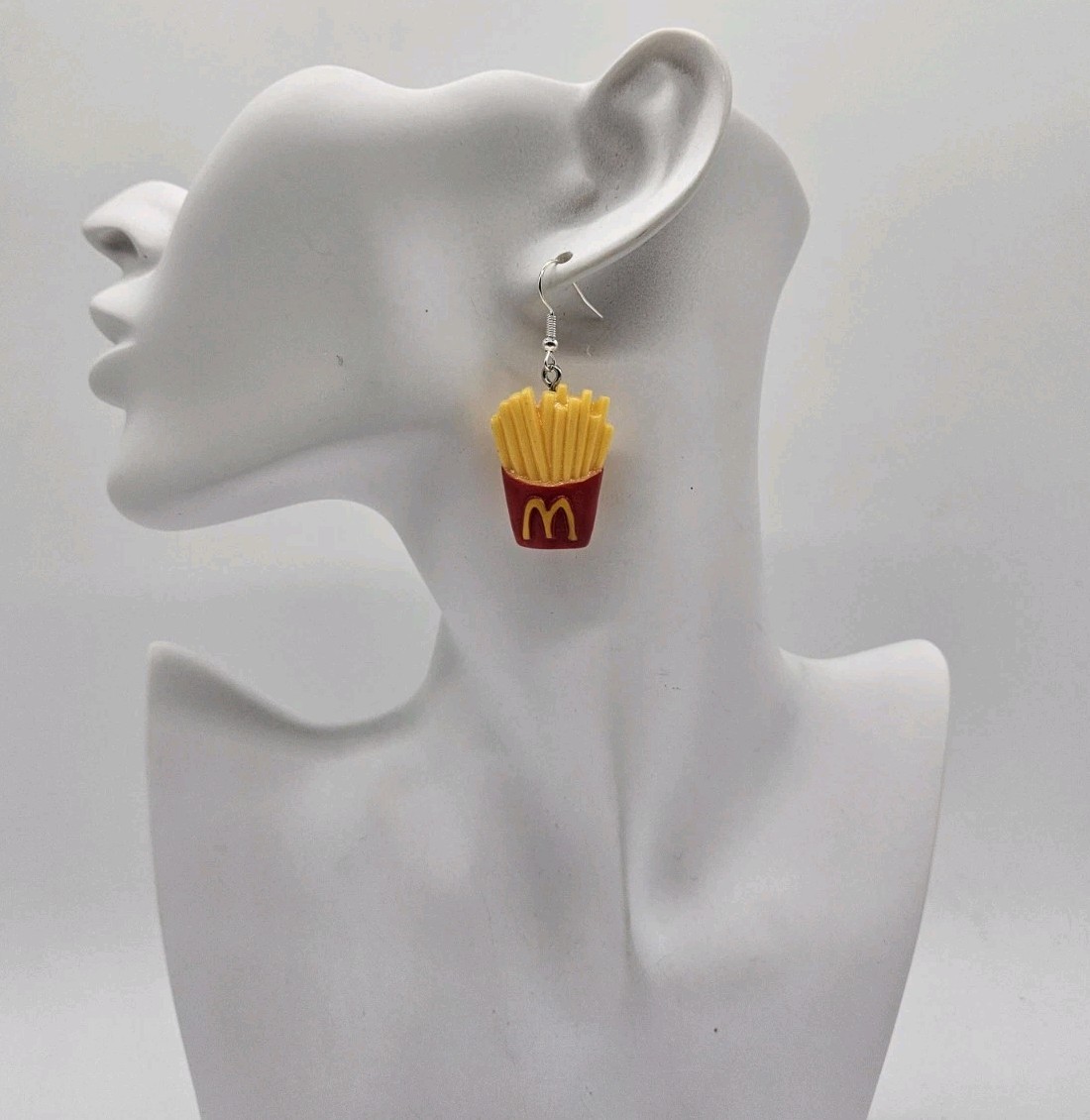 Women’s Fashion Novelty Jewelry Custom Resin Earrings Fast Food Fries RE1