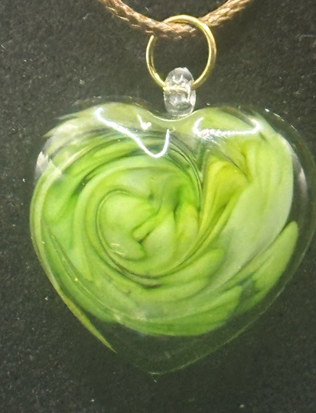 Green Multicolor Handmade Pendant Necklace (NCH0014)