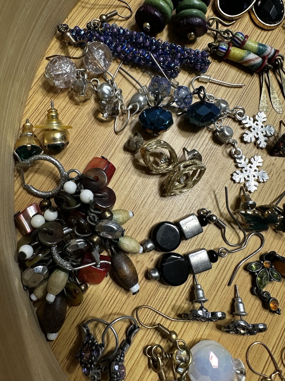 Lot Of 50+ Pairs Of Fashion Earrings Good Condition Wear or Sell!