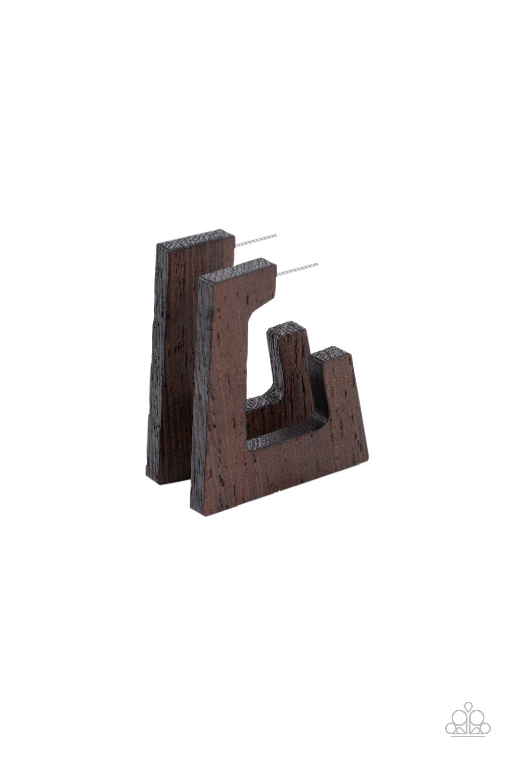 Paparazzi ~ The Girl Next OUTDOOR Brown Wooden Earrings ~ 🔥*NEW RELEASE 2021*🔥