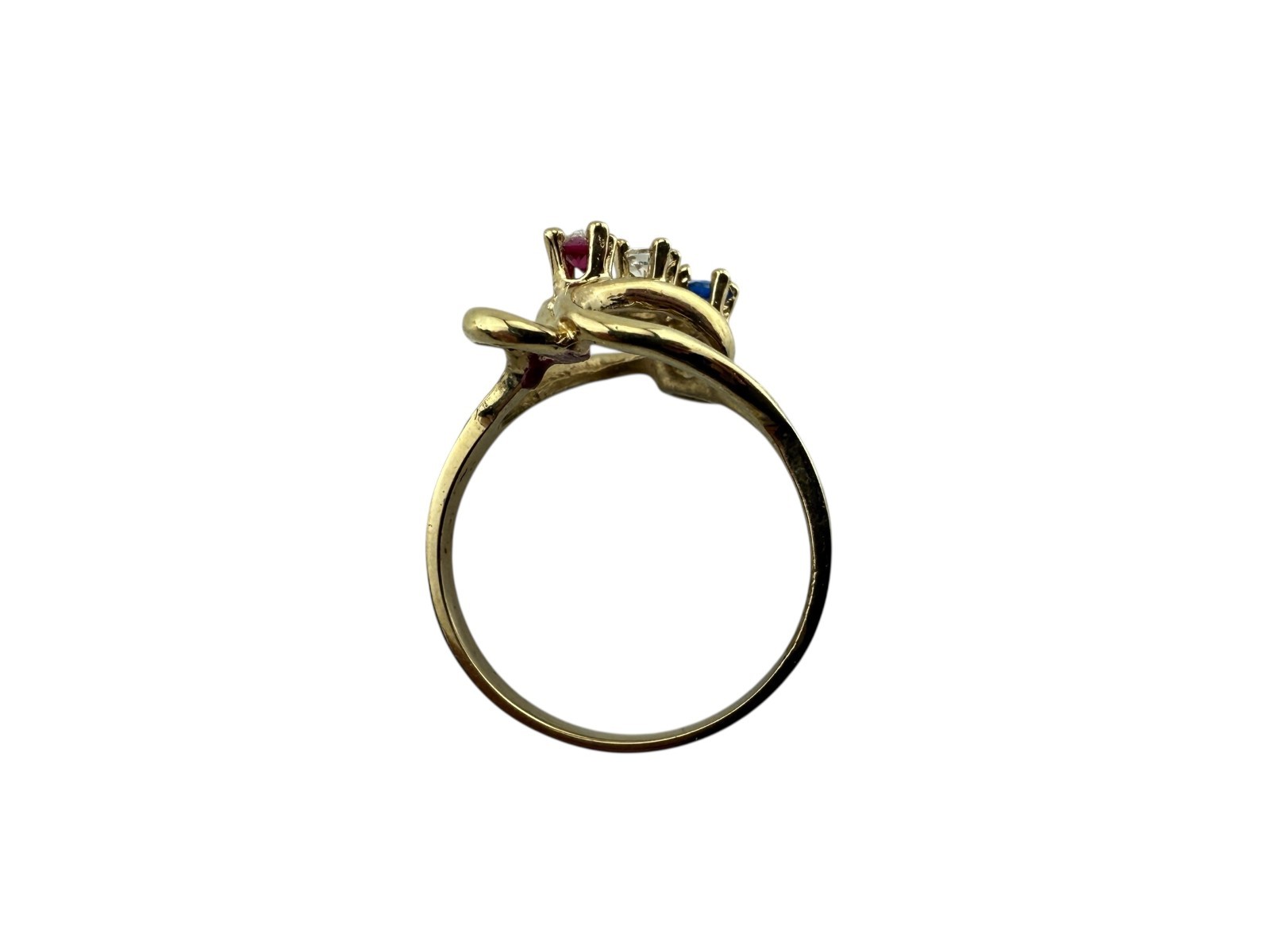 USA Red White and Blue Ring Women’s Cocktail jewelry Size