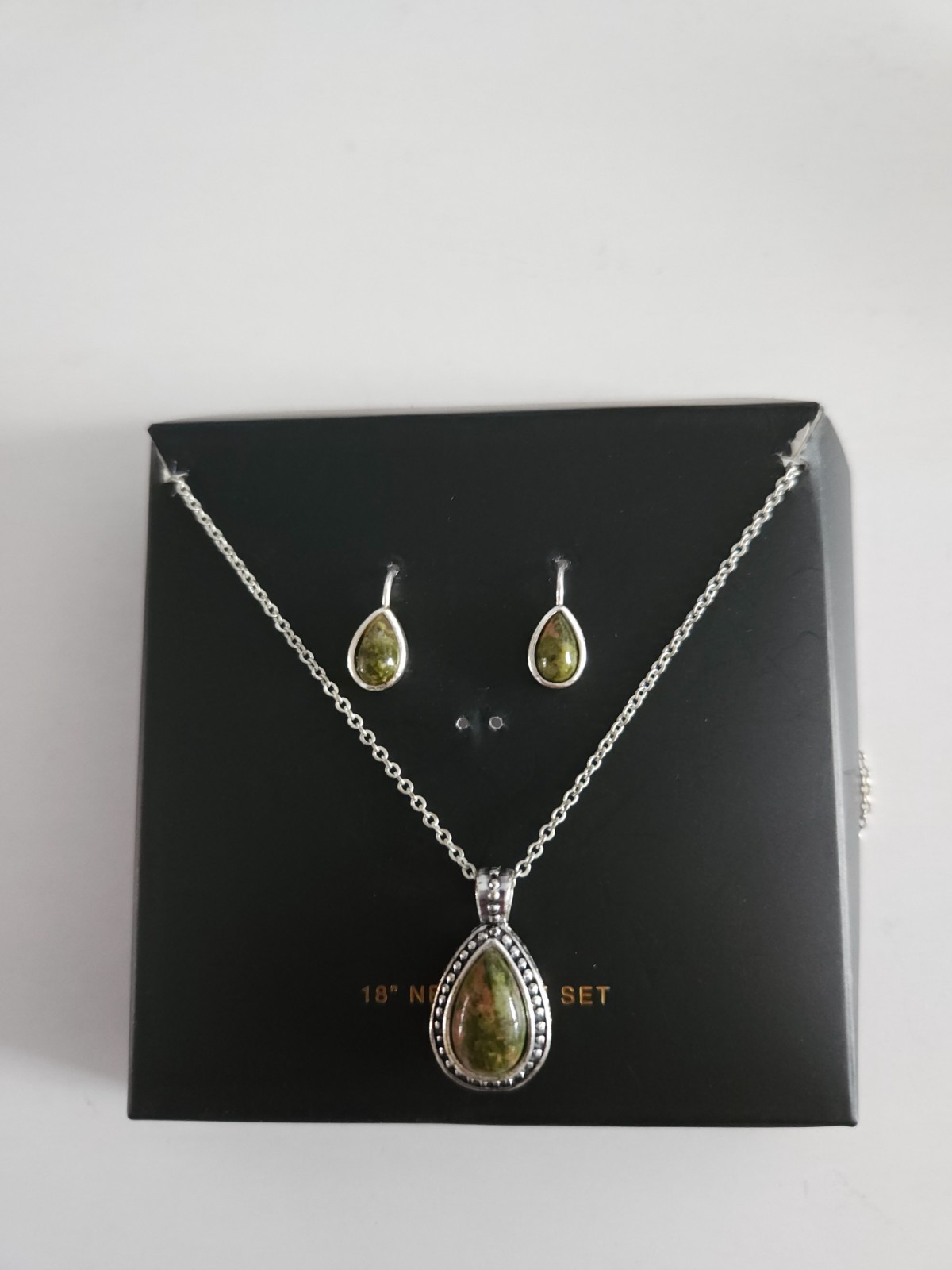 Roman Brand Earring and Pendant Set