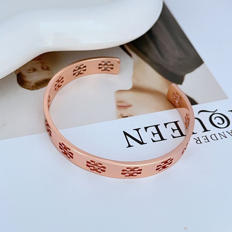 New Burch bangles Rose Gold with Jewelry Pouch Adjustable Bracelet