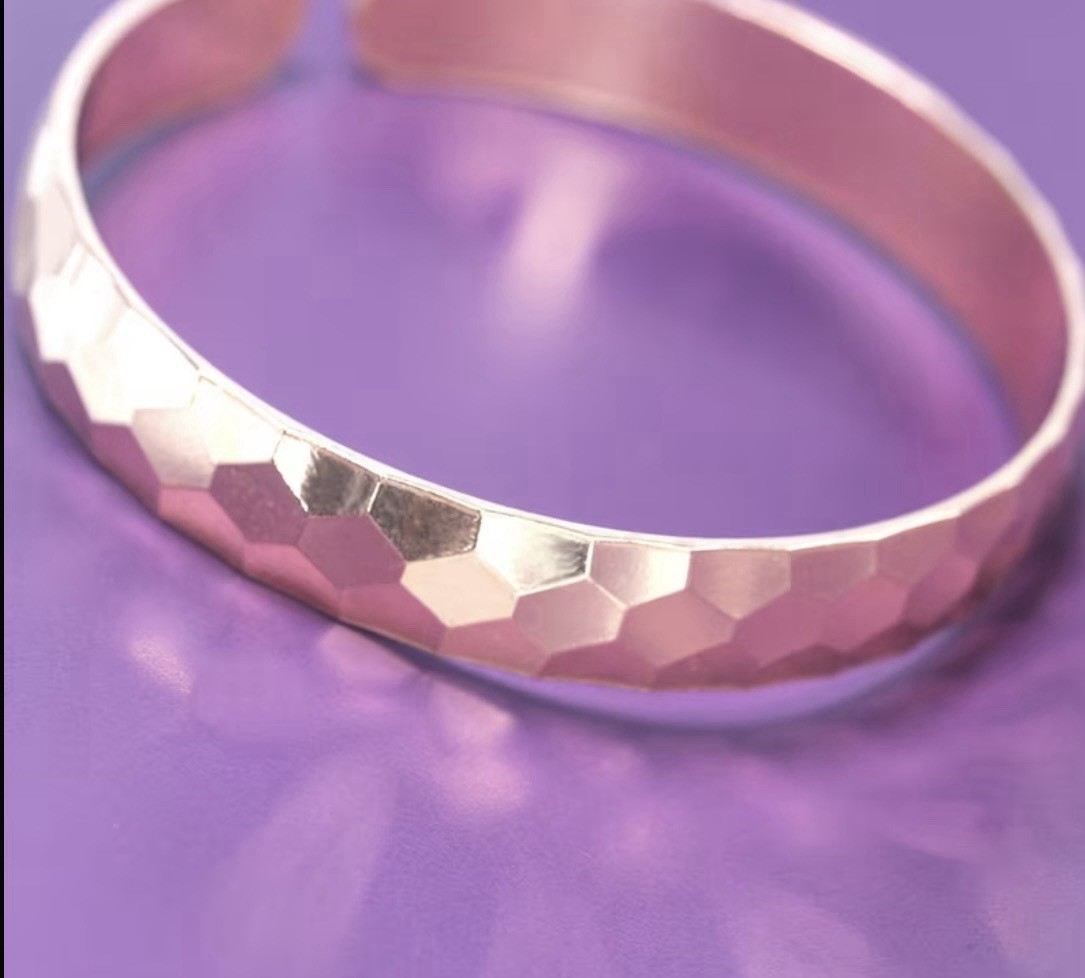 Copper Bracelet 99.9% Purple copper Size 2.36inc/6cm