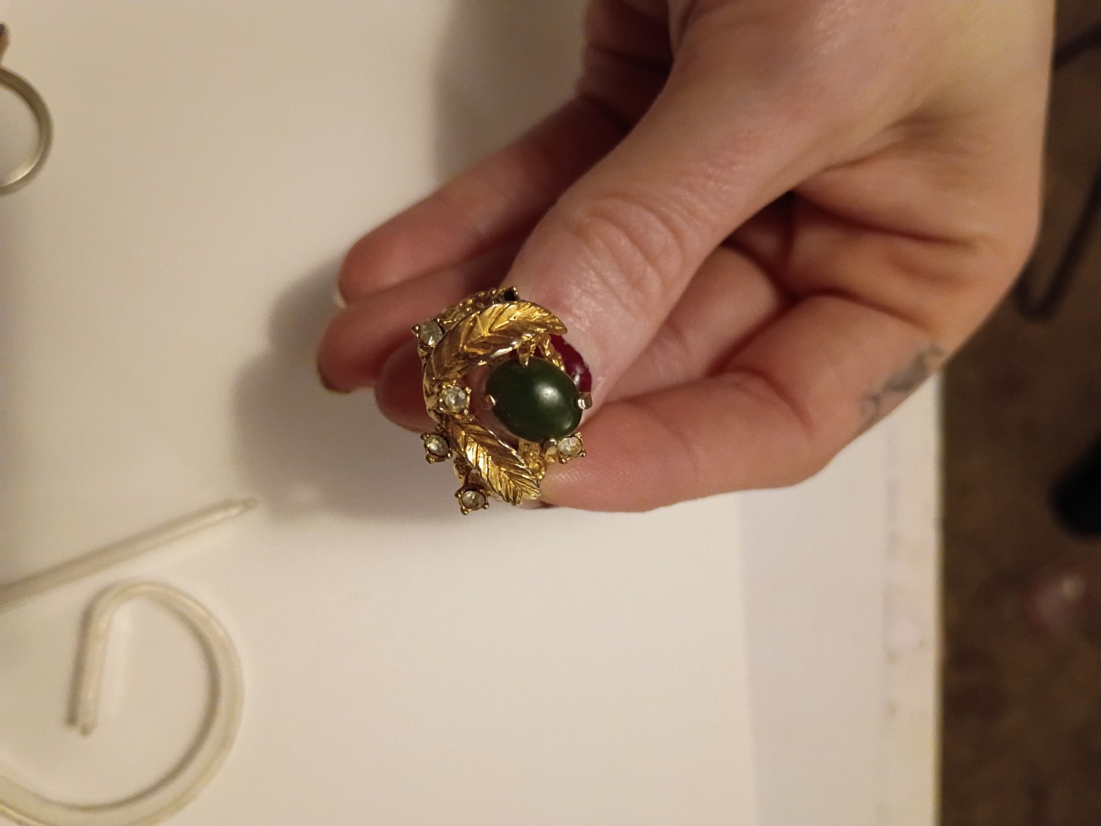 Lot of 6 18k HGE rings Size 6 – 6.5