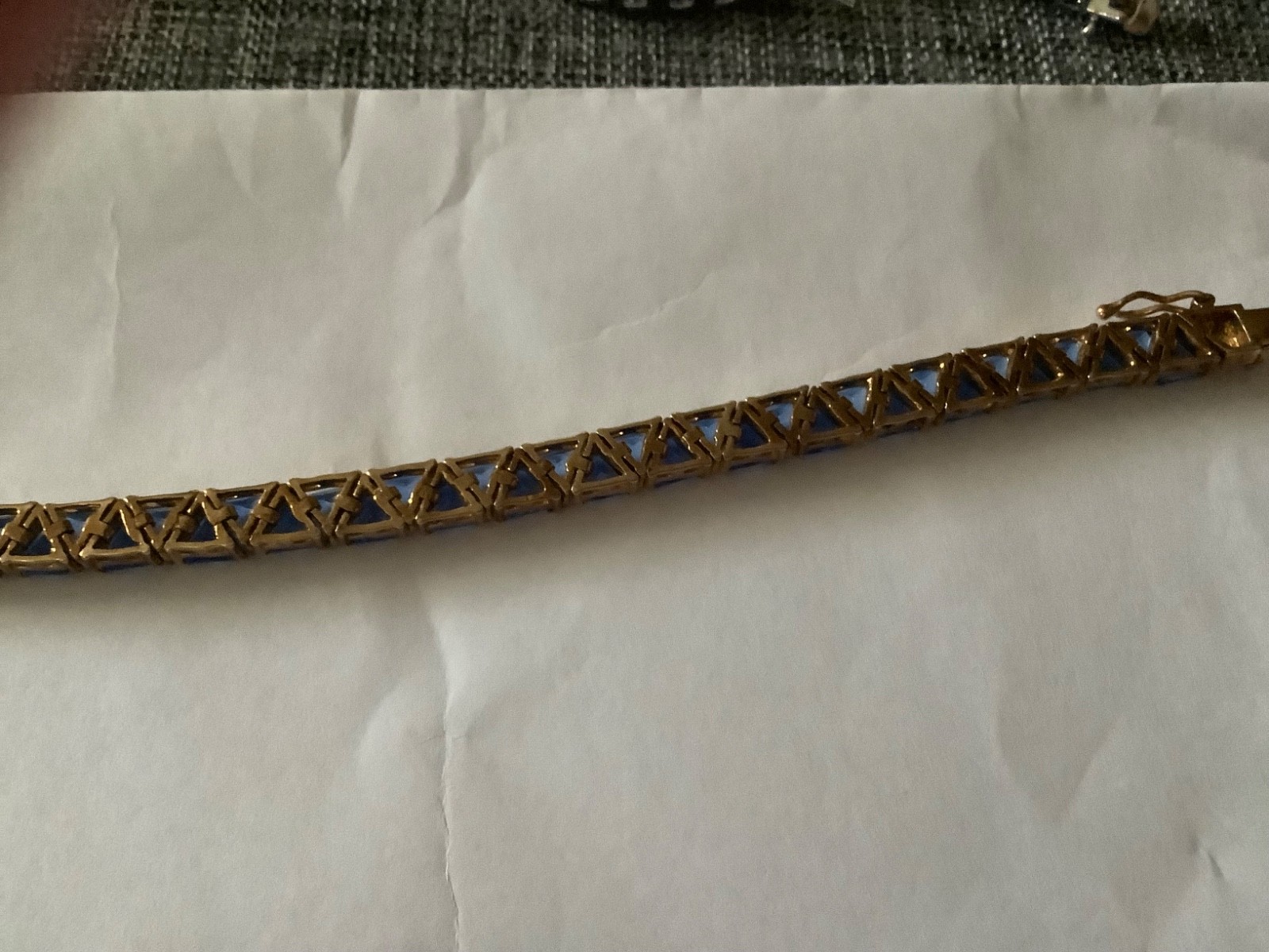 Rare Suzanne Sommers 7.5 Blue Trillant Bracelet
