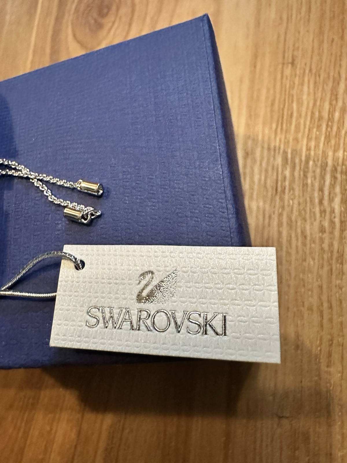 Swarovski Lifelong Bow Slider Bracelet Silver Rhodium Finish NWB ~ FAST SHIPPING