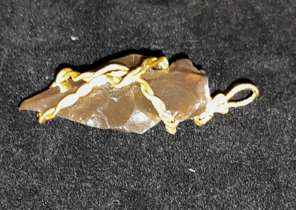 Twist Gold GP Arrowhead necklaces male female pendants jewelry new Gifts unisex