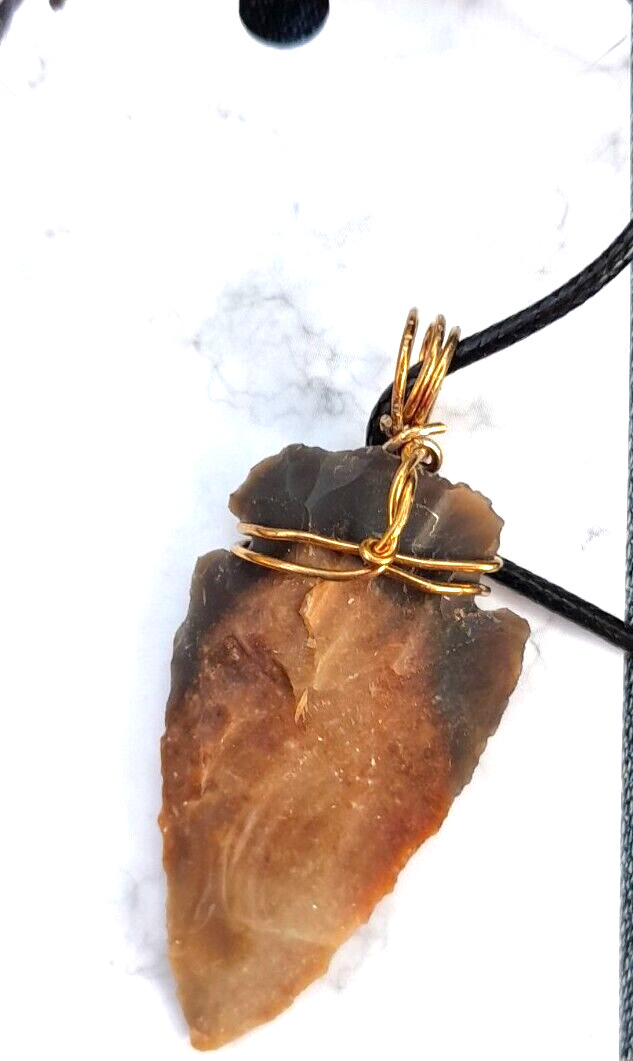 Natural Stone Arrowheads necklaces male female new pendants jewelry Gifts unisex