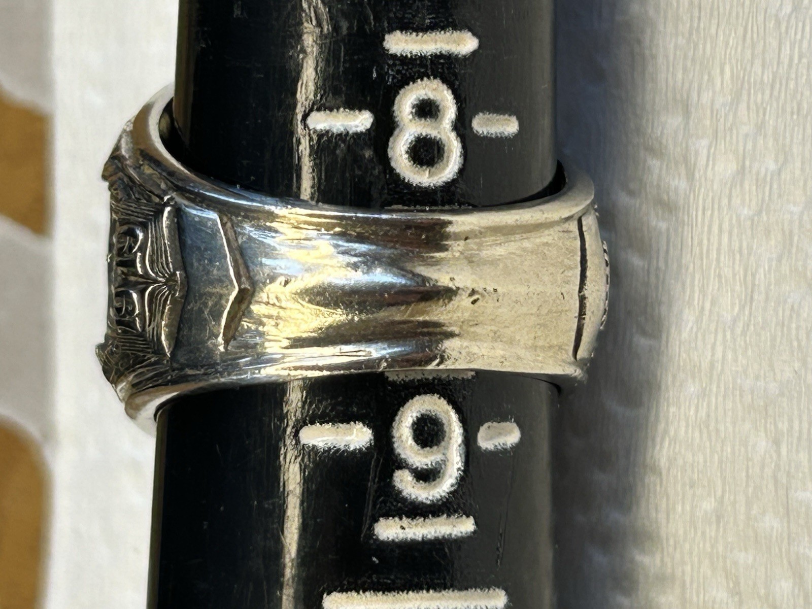 10k White Gold 1975 General Motors Institute Class Ring 22.4 Grams Size 9.5