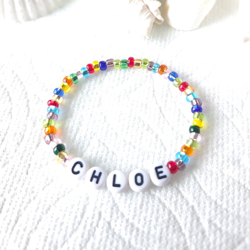 Personalized Name Beads Bracelet for Kids