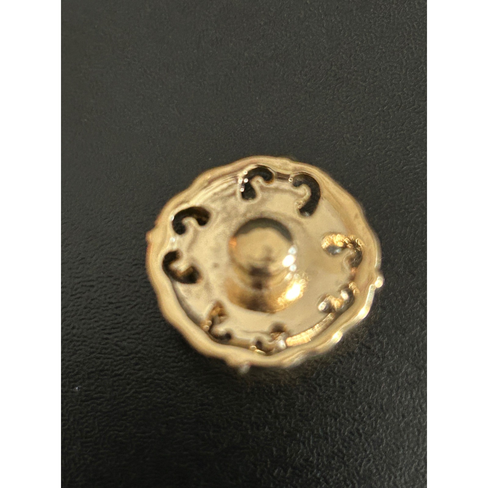 Snap Button Gold Good Crystal Filigree Magnolia And Vine standard Snap Jewelry