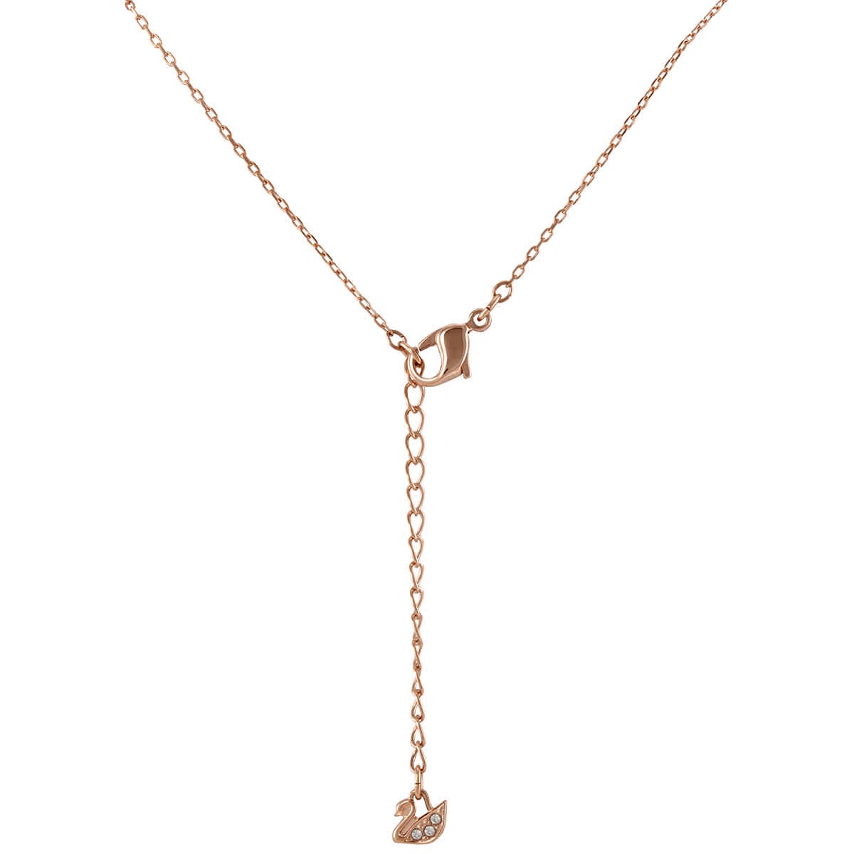 Swarovski Rose Gold-plated Design Dazzling Swan Necklace