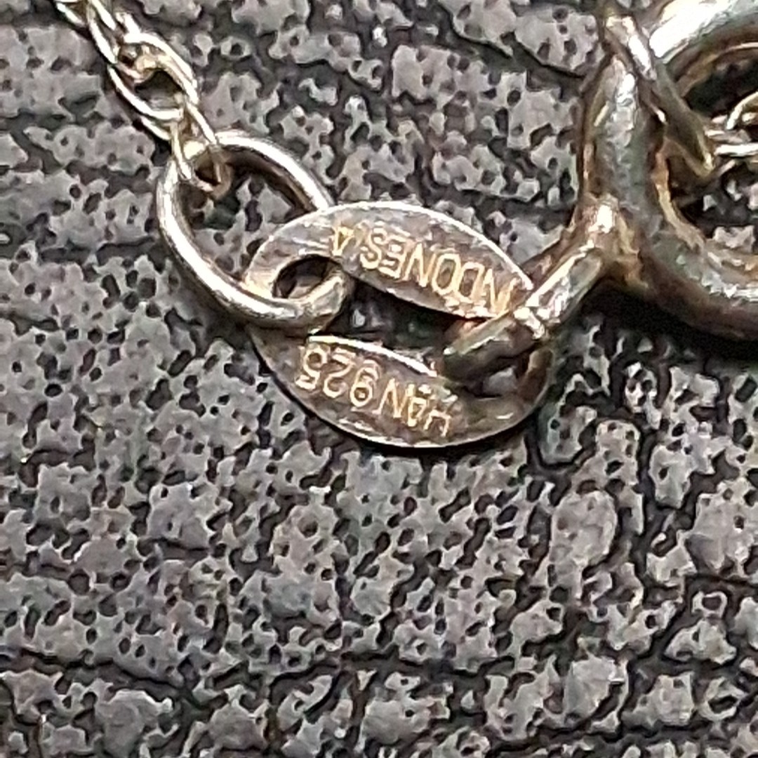 STERLING SILVER 925 Chain Necklace Initial “M” Pendant Whit CZ Butterfly. 15.129