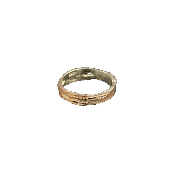 MICHAEL MICHAUD Wide Birch Bark Ring SPECIFY SIZE 5,6,7,8,9,10,11 #8362