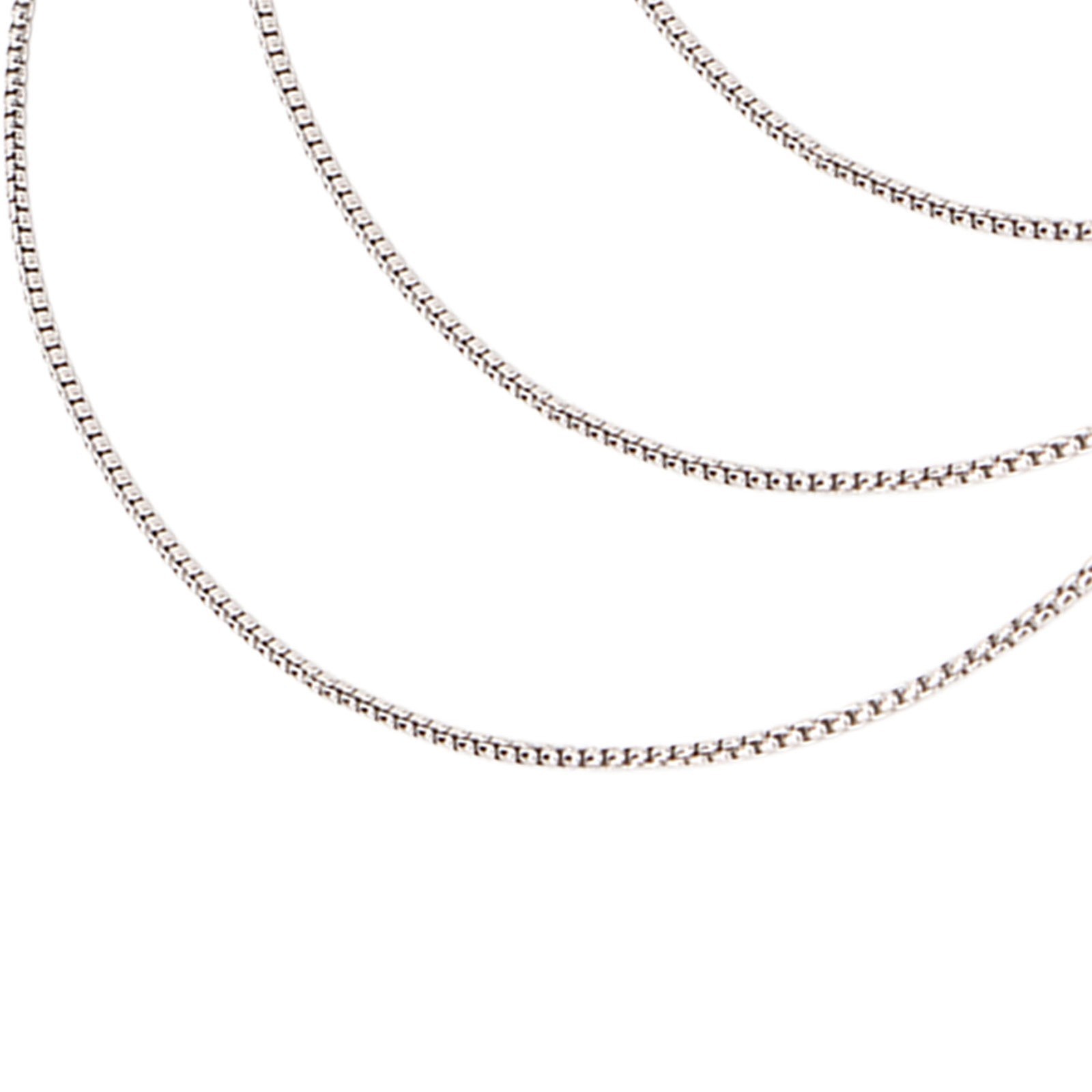 3Pcs Titanium Steel Necklace 19.7in Long 0.1in Thick Stylish Design High Polish