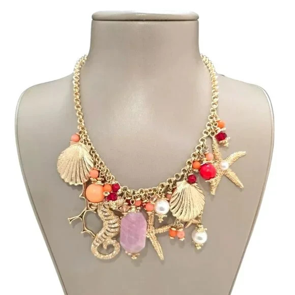 Tommy Bahama Women’s Chunky Melon Berry Sea Life Necklace NWT