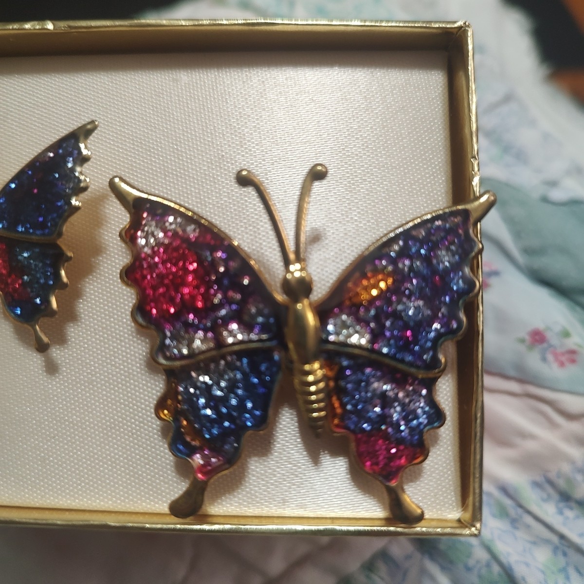 Multicolor Butterfly Brooch Pins Broche Dollywood Look