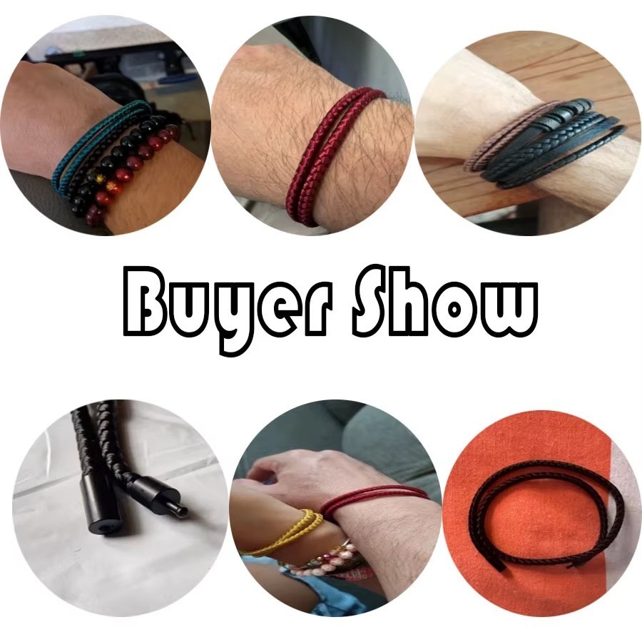 Men Minimalist 4mm Rope Bracelet Handmade Braided Ethnic String Gift Multi Color