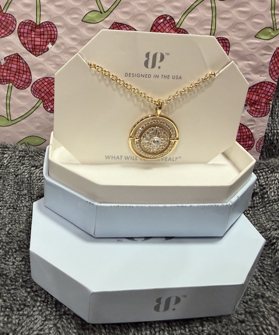 Bomb Party Rare Unicorn Necklace NK60444 Diamond CZ on Gold
