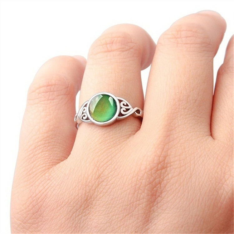 Wholesale Retro Unisex Mood Ring Feeling Temperature Color Changing Rings Gifts