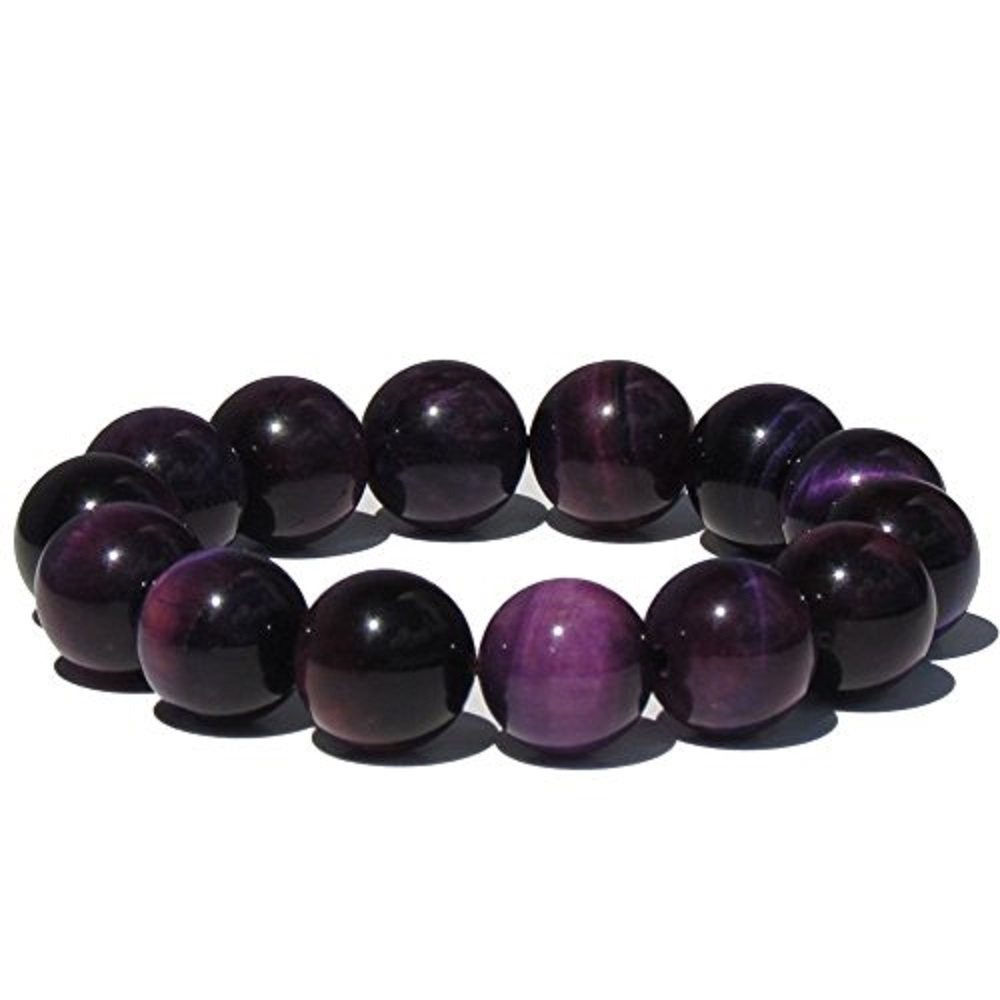 Grounding & Protection Stretch Bracelet, 14mm Beads, Unisex (5″-7″ Adult Wrist)