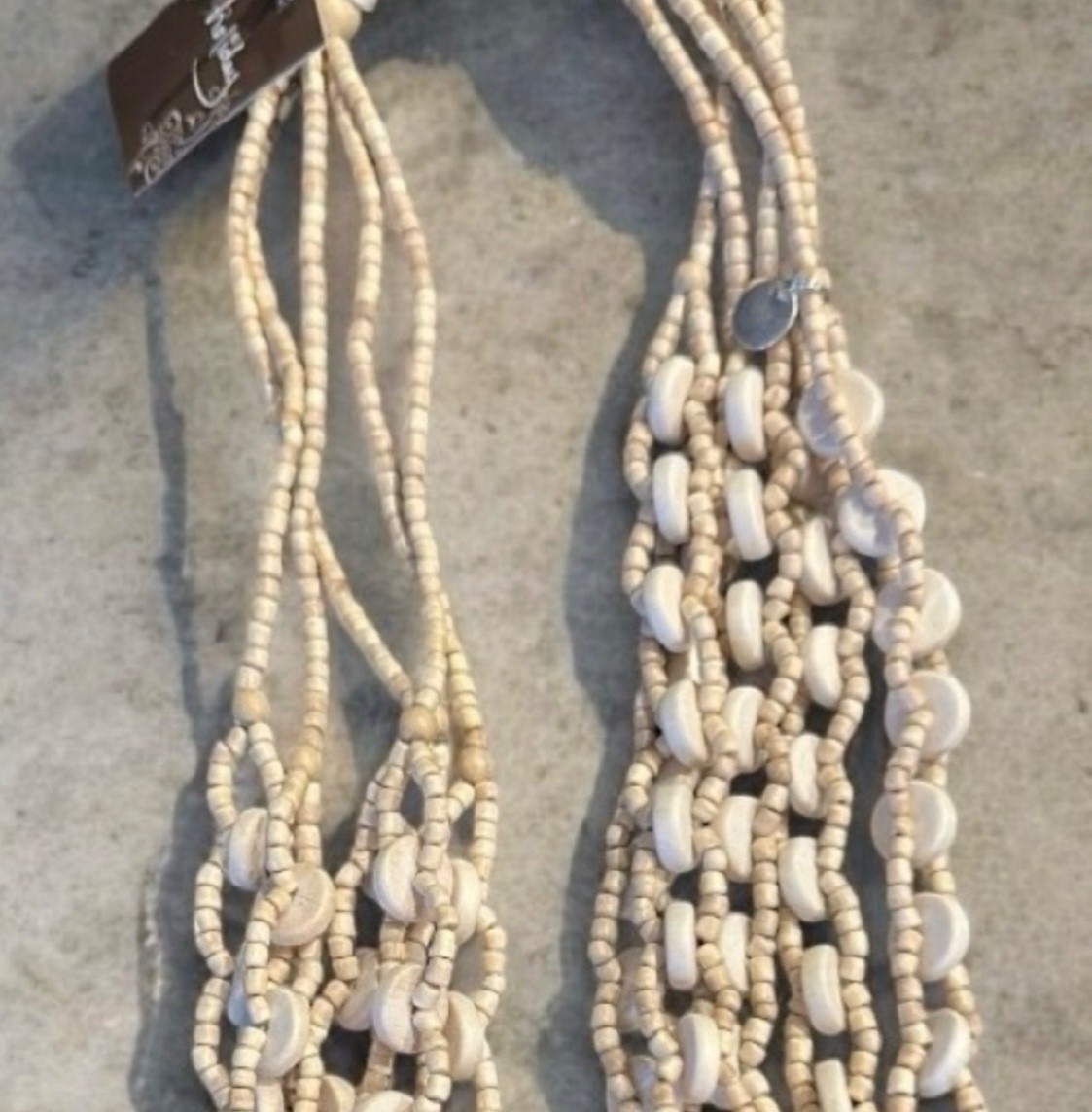 Holiday Design New Beaded Necklace Natural Style Five Strand Beautiful