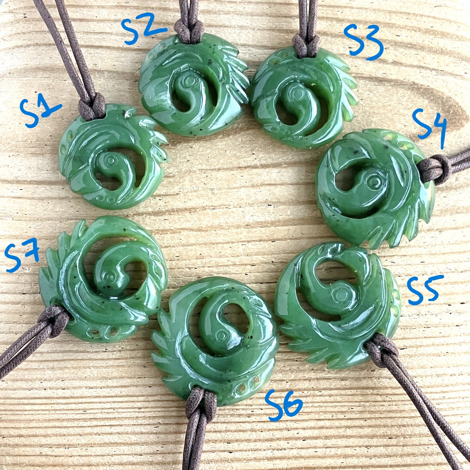 High Quality Real Jade Tomb Raider Lara Croft Necklace, Hand Carved, Shadow (S)