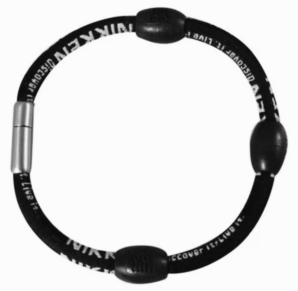 NEW – Nikken Kenko PowerBand Wrist Magnetic Band Black Regular Size