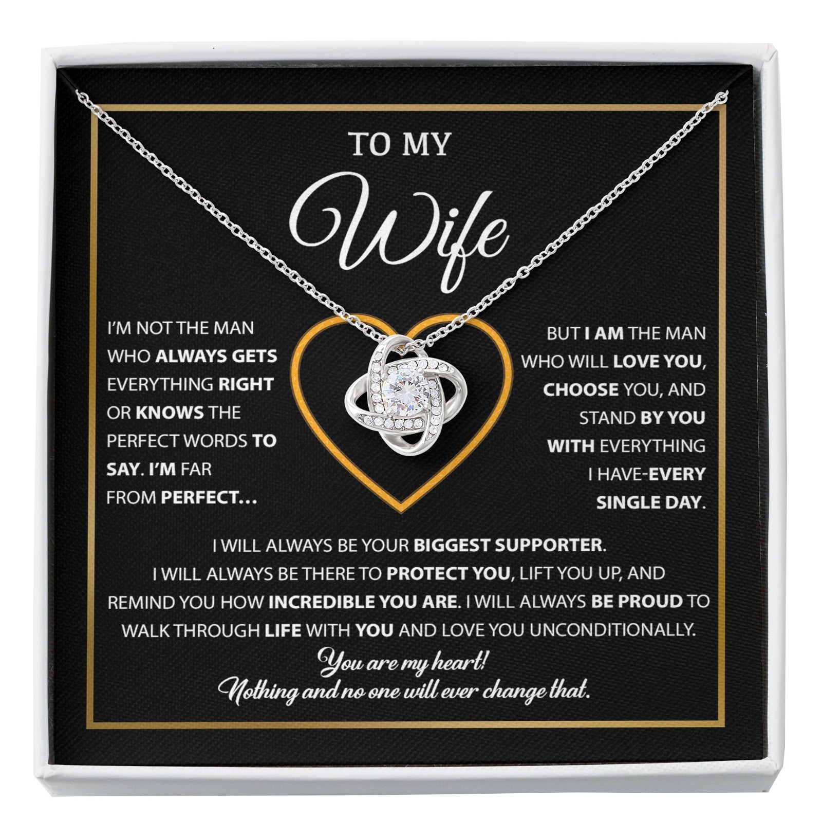 To My Wife Necklace, Gift For Wife, Anniversary Gift For Wife, Necklace For Wife
