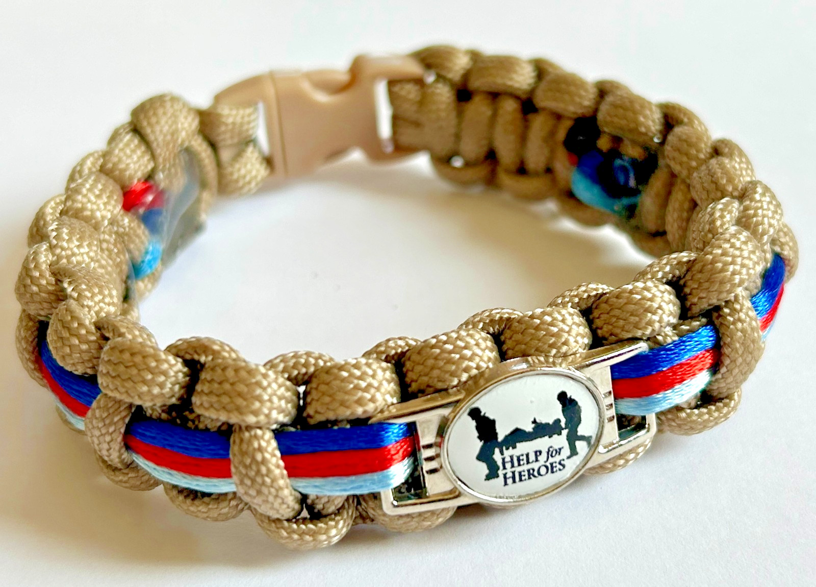 MILATARY COLOURS : Help4 Heroes Oval Stretcher Badge Bracelet(3 Sizes/7 Colours)
