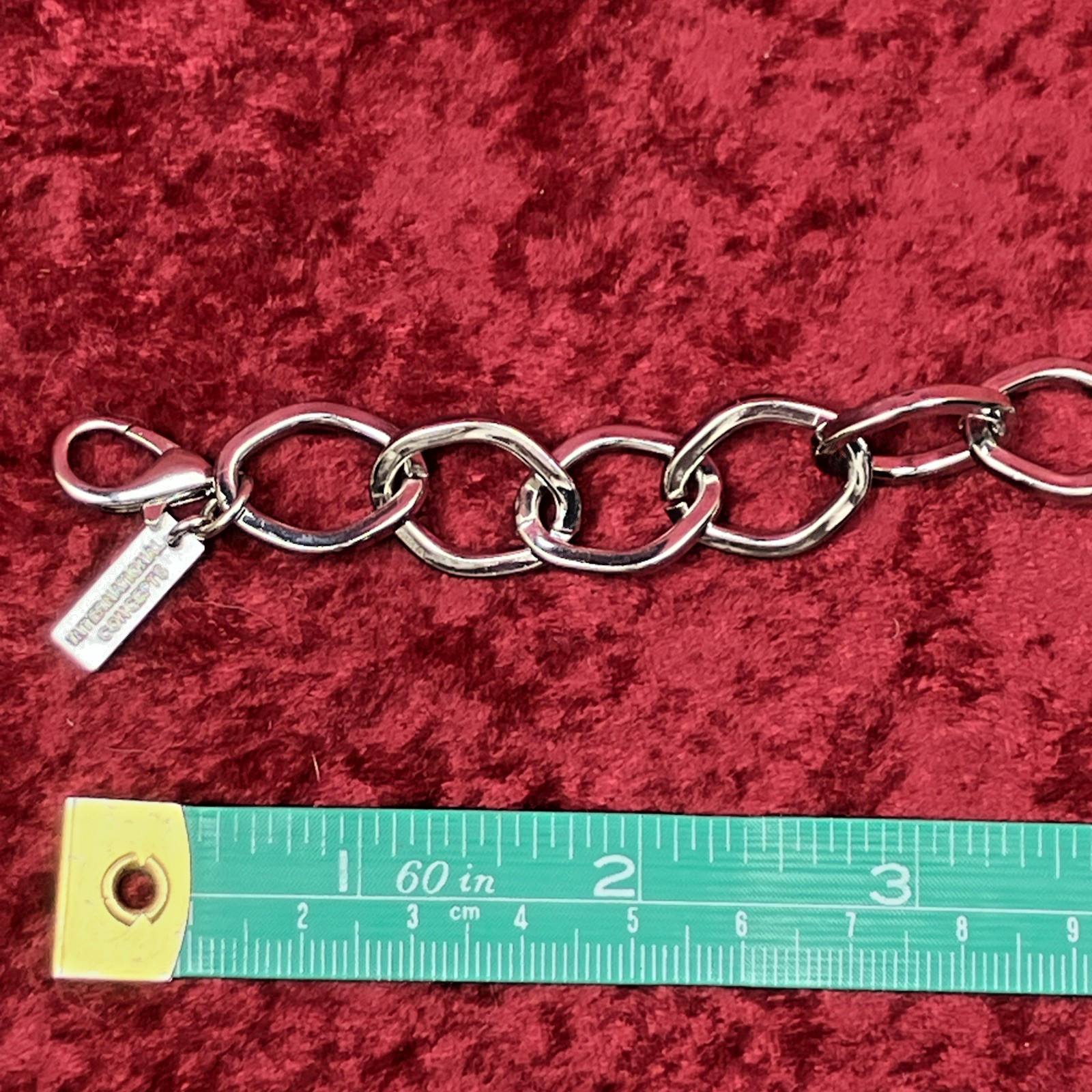 I.N.C. International Concepts Rhodium-Plated Shell Charm Link Bracelet NWT $29