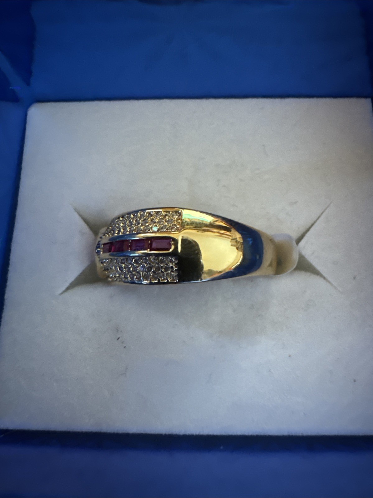 BOMB PARTY JULY 2026 THE SADIE RING RG68104 GOLD RUBY SIZE 10