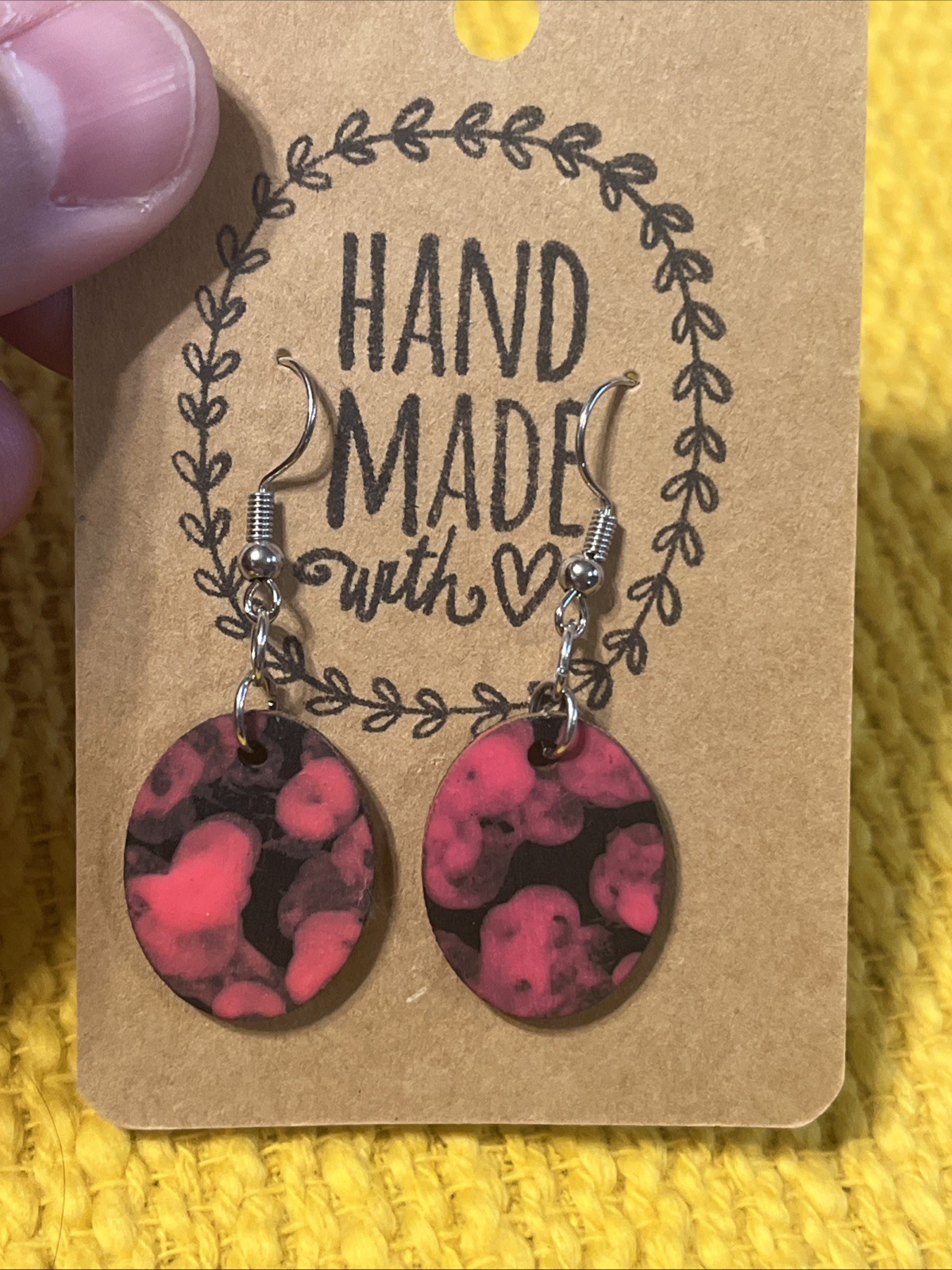 Small Colorful Earrings NEW Pink