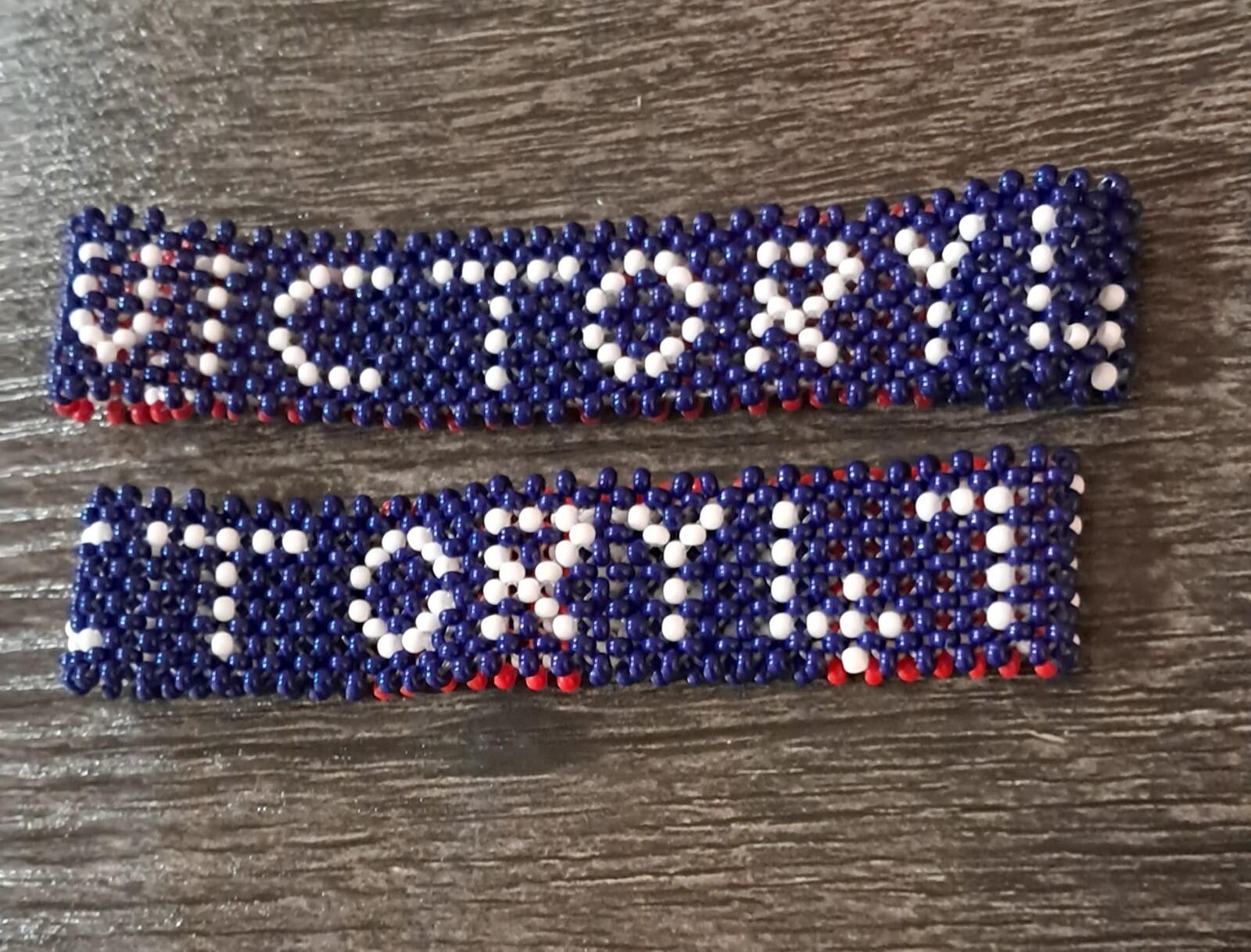Trump Beaded Bracelet Red White and Blue 3 Piece