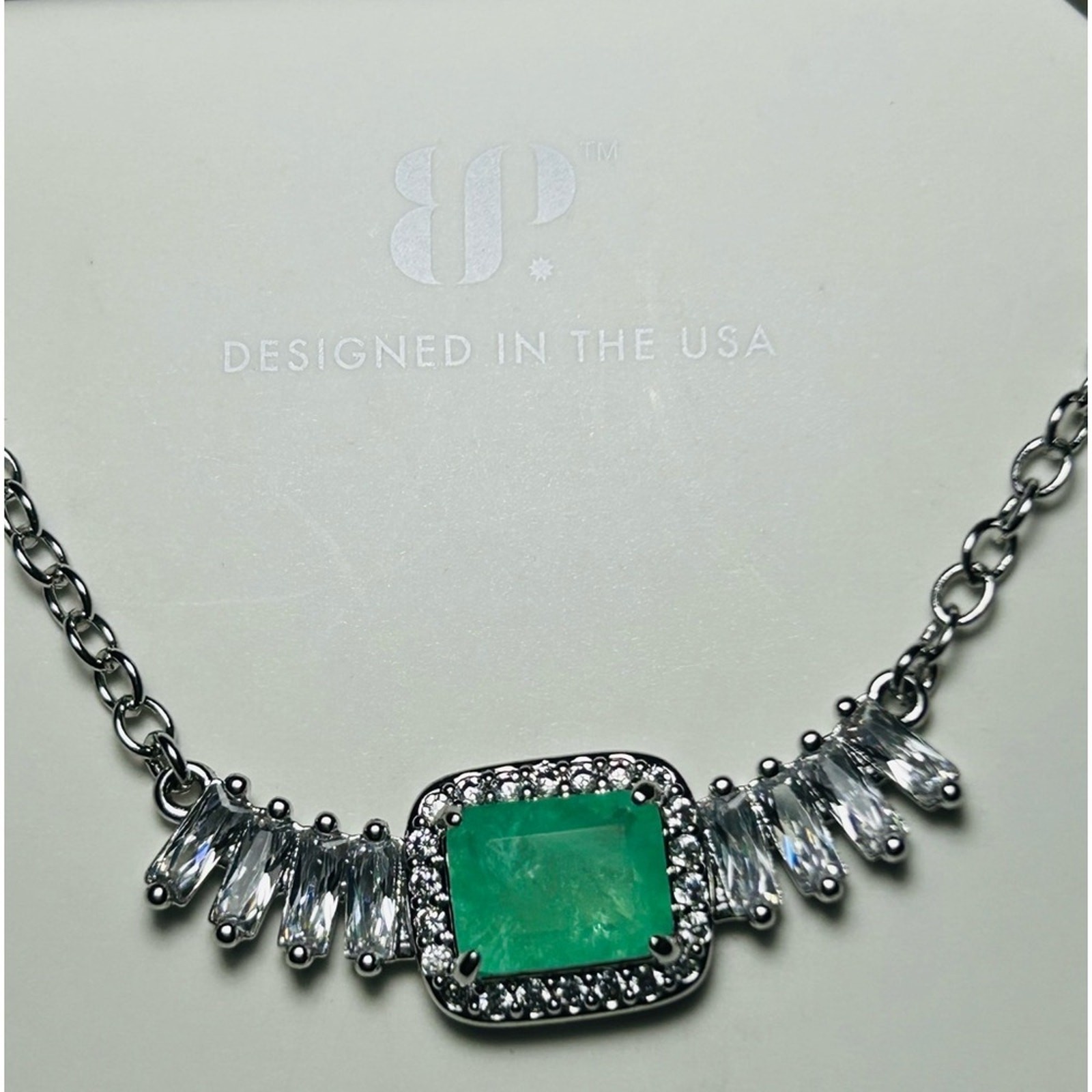 Bomb Party Lab Created Mint Tourmaline Necklace NK56687