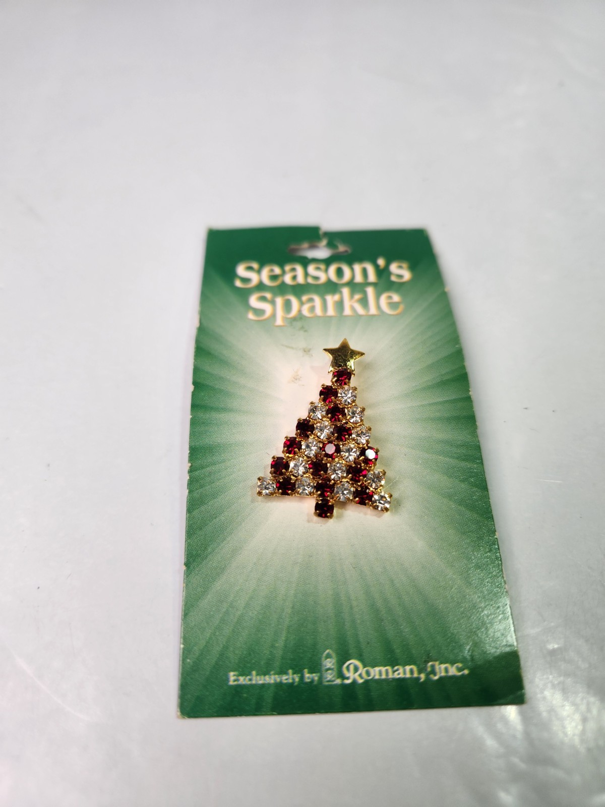 Roman, Inc. Seasons Sparkle Christmas Tree Brooch Pin
