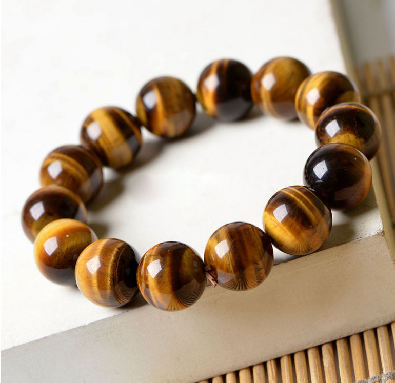 Grounding & Protection Stretch Bracelet, 14mm Beads, Unisex (5″-7″ Adult Wrist)