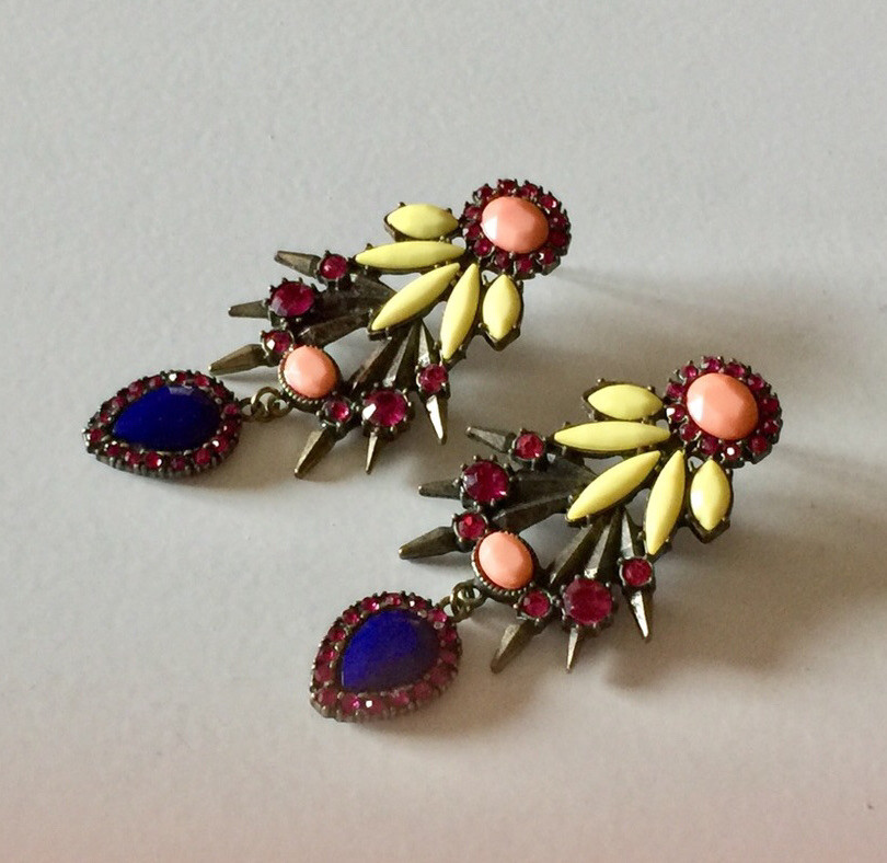 BAUBLE BAR JEWELED DROP EARRINGS NWOT