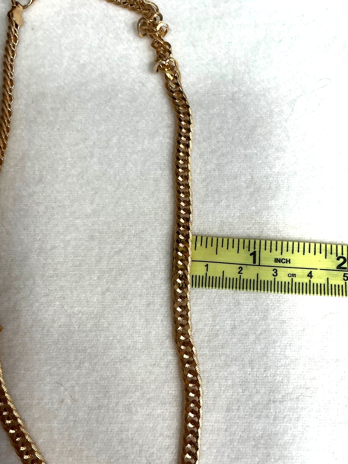 18″ Gold Tone Cable Chain Necklace 5.5mm 15.7g NICE!