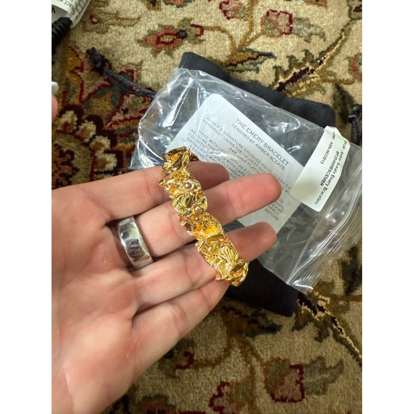 Amber Sceats 24k Gold Plated Cuff