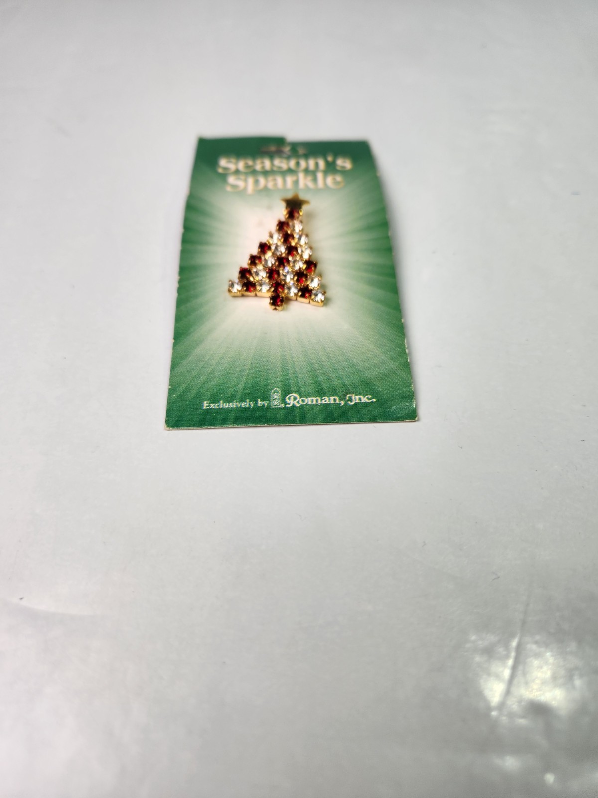 Roman, Inc. Seasons Sparkle Christmas Tree Brooch Pin