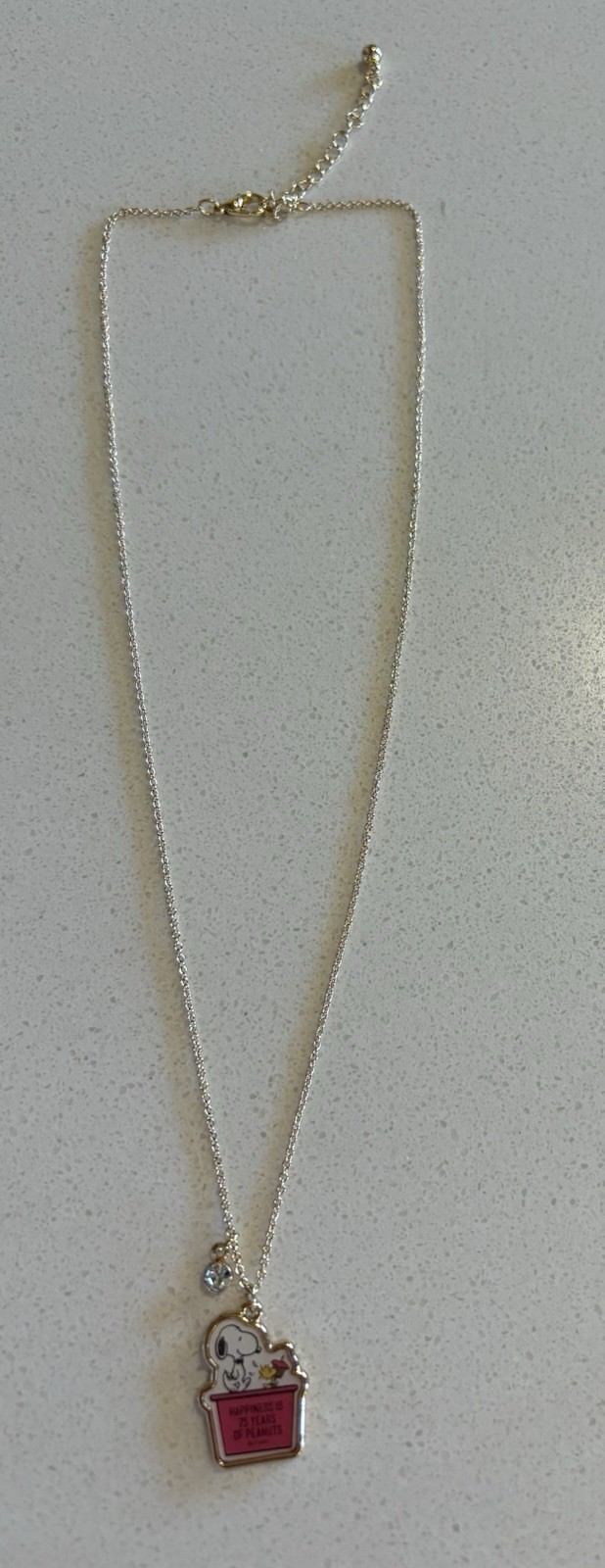 Peanuts Snoopy – “Happiness Is 75 Years Of Peanuts” Pendant Necklace