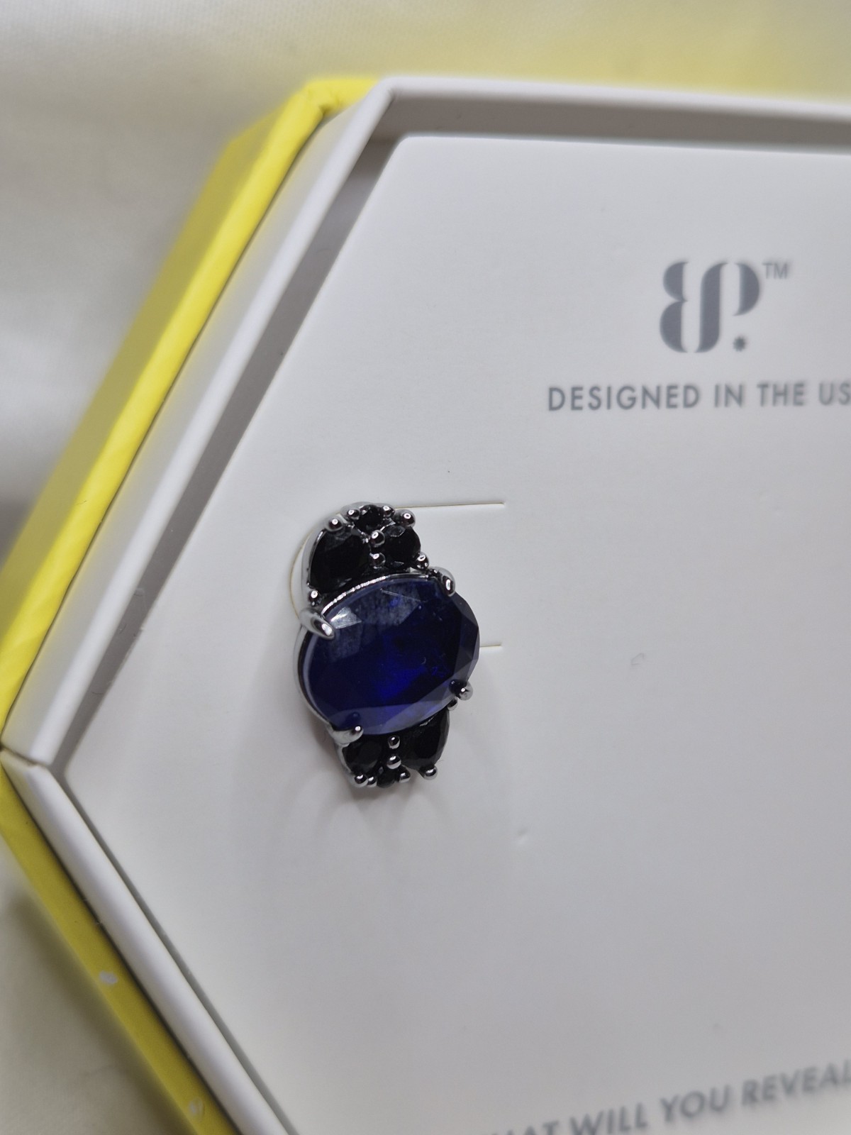 Bomb Party Earrings ‘Just Say Yes’ RBP8926 LC Sapphire Fused W/ Quartz Hematite