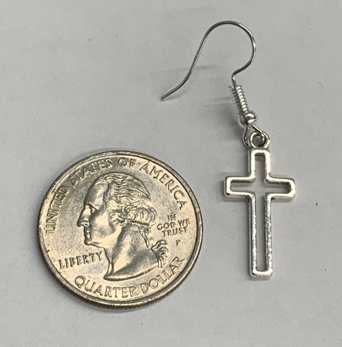 Cross Earring, Christmas Earring, Easter Earring, Cross Outline Earring, Jesus