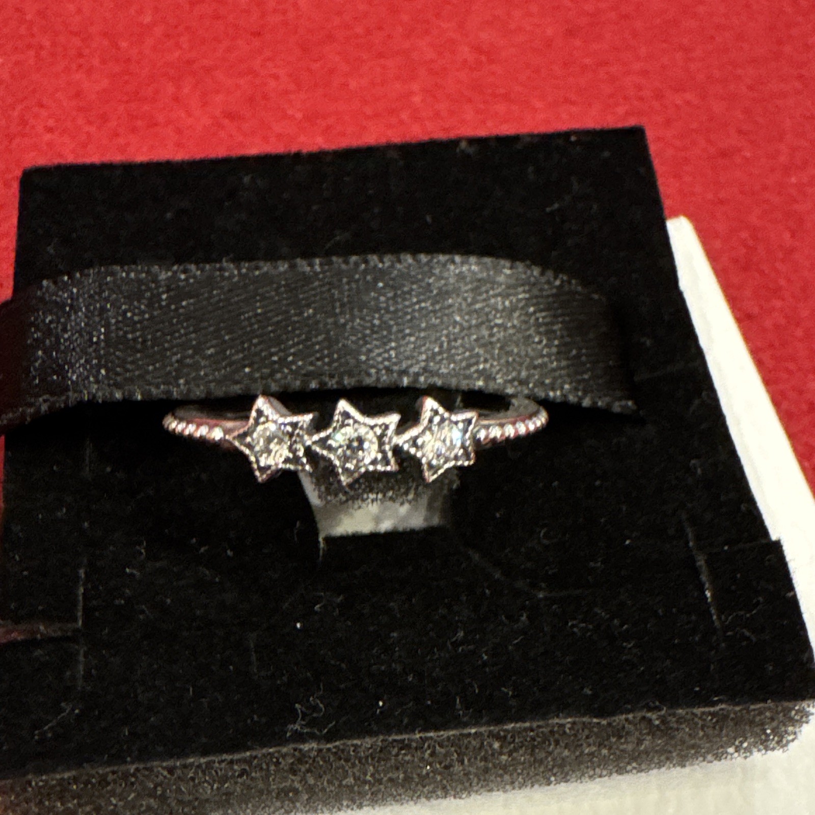 Pandora Celestial Stars Ring Size 7 Sterling Silver 925 CZ Authentic w/ Box