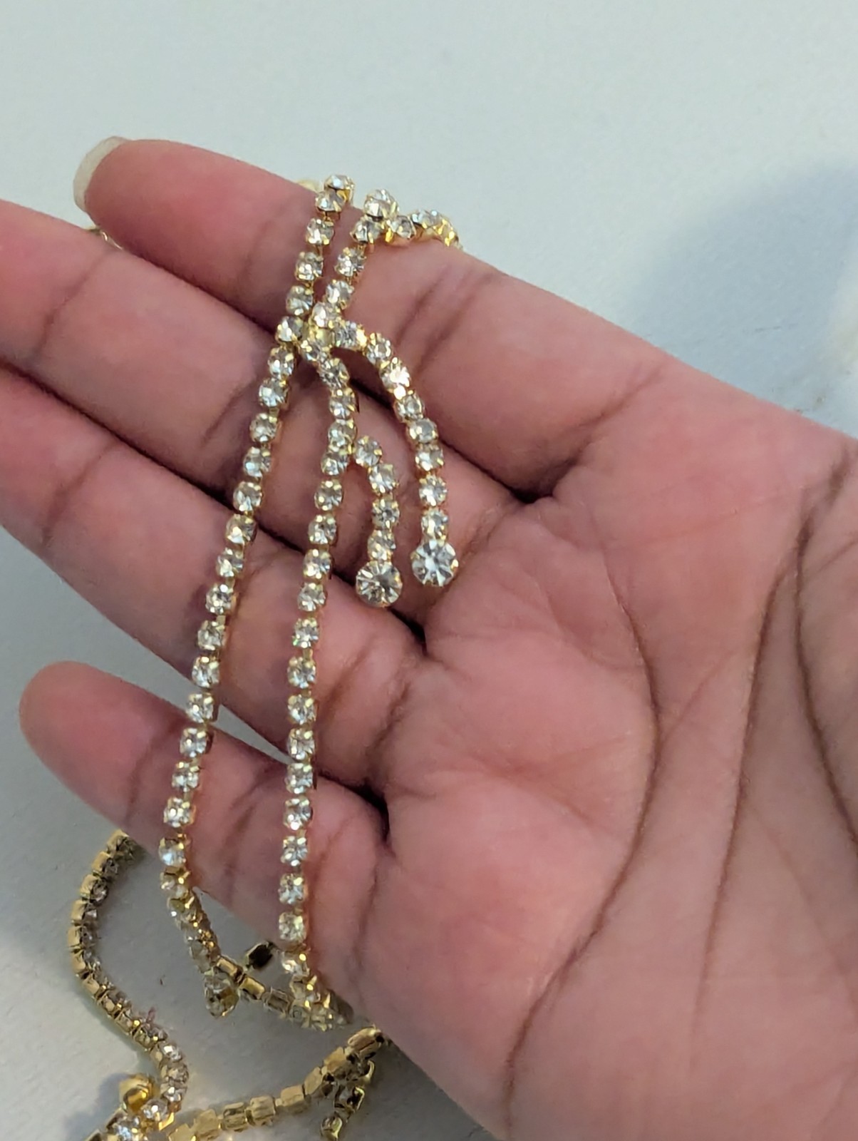 Brand New Faux Diamond Gold Encrusted Childrens Costume Forehead jewelry