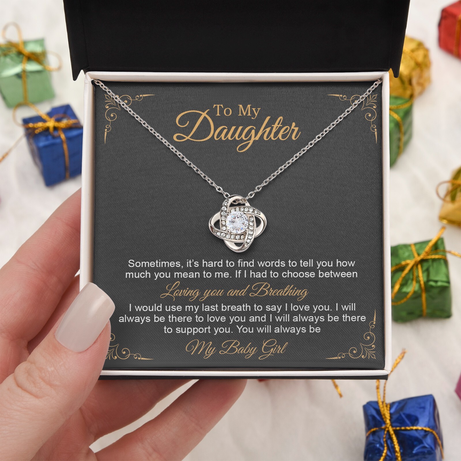 To My Daughter Necklace, Gift to My Daughter, Graduation Gift for Daughter